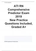  2023/2024 ATI RN Comprehensive Predictor Exam 2019 New Practice Questions Included, Graded A+