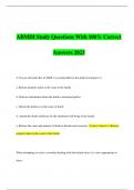 ABMDI Study Questions With 100% Correct  Answers 2023