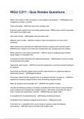WGU C211 - Quiz Retake Questions NEWEST 2026&sol;2027 ACTUAL EXAM COMPLETE QUESTIONS AND CORRECT DETAILED ANSWERS &lpar;VERIFIED ANSWERS&rpar; &vert;ALREADY GRADED A&plus;&vert;&vert;BRAND NEW&excl;&excl;