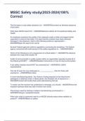MSSC Safety study&lpar;2023-2024&rpar;100&percnt; Correct