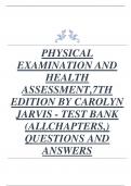 PHYSICAL EXAMINATION AND HEALTH ASSESSMENT&comma;7TH EDITION BY CAROLYN JARVIS - TEST BANK &lpar;ALLCHAPTERS&comma;&rpar; QUESTIONS AND ANSWERS&period;pdf