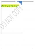 EpicCare Ambulatory Clinical Support Study Guide 2023 