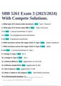 SBB Exam Questions and Answers Rated A+, SBB Lab Math Exam Latest 2023/2024 With Verified Solution, SBB Exam 2023 Questions and Answers Rated A+ & SBB 5261 Exam 3 (2023/2024) With Compete Solutions.