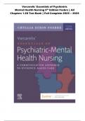 Varcarolis Essentials of Psychiatric Mental Health Nursing 5th Edition Fosbre Test Bank | (SCORED A+) QUESTIONS & ANSWERS EXPLAINED | 2023