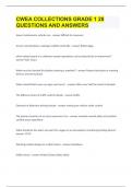 CWEA COLLECTIONS GRADE 1 &vert;28 QUESTIONS AND ANSWERS
