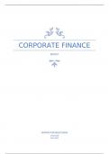 Individual Assignment/ Report -  Corporate Finance: Theory and Practice (25557) 
