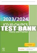 Test Bank For ICD-10-CM/PCS Coding: Theory and Practice, 2023/2024 Edition, 1st - 2023 All Chapters - 9780323874052