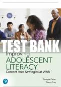 Test Bank For Improving Adolescent Literacy: Content Area Strategies at Work 5th Edition All Chapters - 9780135180877