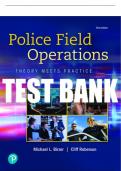 Test Bank For Police Field Operations: Theory Meets Practice 3rd Edition All Chapters - 9780137556656