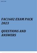 FAC1602 Assignment 2 &lpar;QUALITY ANSWERS&rpar; Semester 2 2023