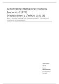 Nederlandse samenvatting International Finance and Economics 2 - IFE2 - Money&comma; Banking & Financial Markets