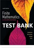 Finite Mathematics & Its Applications plus MyLab Math 12th Edition Test Bank