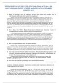 2022 WGU D236 PATHOPHYSIOLOGY FINAL EXAM WITH ALL 180 QUESTIONS AND EXPERT VERIFIED ANSWERS WITH RATIONALES UPDATED 2023
