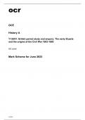 ocr AS Level History A Y138-01 Mark Scheme June2023.