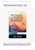 Medical-Surgical Nursing - 10th Edition by Donna D Ignatavicius & M  Linda Workman & Cherie Rebar &  Nicole M Heimgartner (TEST BANK