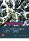 Financial and Managerial Accounting The Basis for Business Decisions, 19e R. Williams Test Bank