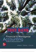 Financial and Managerial Accounting The Basis for Business Decisions&comma; 19e R&period; Williams Test Bank