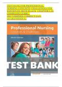 TEST BANK FOR PROFESSIONAL NURSING CONCEPTS CHALLENGES 9TH EDITION BY BETH BLACK CHAPTER 1-16 COMPLETE GUIDE &period; 2023 VERIFIED CORRECT QAS&colon; GUARANTEED A&plus;