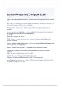 Adobe Photoshop Certiport Exam Questions and Answers