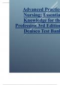 Advanced Practice Nursing Essential Knowledge for the Profession 3rd Edition 2024 update by Denisco Test Bank.pdf
