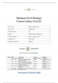 Business level strategy - summary of all articles - by Michel Dagli