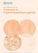 Treatment of Treponema pallidum (syphilis)  