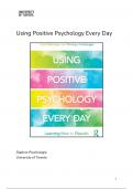 Positive psychology | Summary Using Positive Psychology Every Day (ENG, 2023)