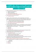 MSN 571 MID-TERM PHARMACOLOGY QUESTIONS AND VERIFIED CORRECT ANSWERS 2022 UNITED STATES UNIVERSITY GRADED A+