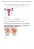 Women's Health Test #2/Gynecologic Disorders Exam