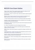 NCCCO Core Exam Outline Questions and Answers