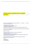   VTNE practice questions with complete solutions.