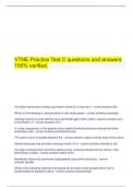   VTNE Practice Test C questions and answers 100% verified.