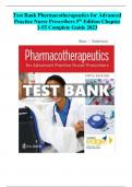 Test Bank Pharmacotherapeutics for Advanced Practice Nurse Prescribers 5th Edition Test Bank - Chapter 1-55 | Complete Guide