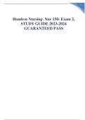Hondros Nursing- Nur 150&colon; Exam 2&comma; STUDY GUIDE 2023-2024 GUARANTEED PASS