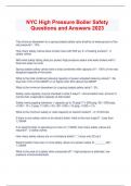  NYC High Pressure Boiler Safety Questions and Answers 2023