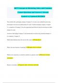 D077 Concepts in Marketing&comma; Sales&comma; and Customer Contact Questions and Answers &vert; Already Graded A&plus;&vert; Updated&vert; 2023&vert;2024
