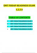 EMT FISDAP READINESS EXAM 1,2,3,4 Merged Together With Questions and Answers (2023 / 2024) (Verified Answers)