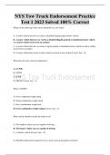 NYS Tow Truck Endorsement Practice Test 1-7&comma; Tow Truck W Endorsement &comma; Tow Truck Operator Certificate&comma; NYC Tow Truck Endorsement Solved 100&percnt; Correct 