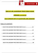 2023 NGN ATI RN LEADERSHIP PROCTORED EXAM VERSION (1,2,3,4,5,6) QUESTIONS AND VERIFIED ANSWERS / A+ GRADE (VERIFIED EXAM'S)