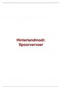 Samenvatting&colon; Hinterlandmodi - Spoorvervoer