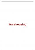 Samenvatting: Warehousing