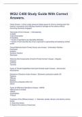 WGU C400 Study Guide With Correct Answers.