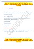 DEH2300 Pharmacology Exit HESI Q& A 100% CORRECT | VERIFIED AND RATED 100% LATEST UPDATE 2023/2024