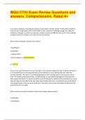 WGU C723 Exam Review Questions and  answers&comma; Comprehensive&period; Rated A&plus;&period; 2024 CONTENT MASTERY &lpar; LATEST UPDATE&rpar;