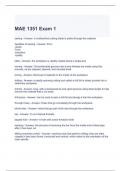 MAE 1351 Exam Bundle (Graded A)2023