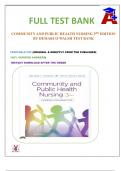 COMMUNITY AND PUBLIC HEALTH NURSING 3RD EDITION BY DEMARCO WALSH TEST BANK