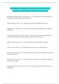 Principles of Business&comma; Marketing&comma; and Finance - Chapter 2&lowbar;Questions with Correct Answers