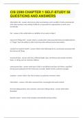 CIS 2200 CHAPTER 1 SELF-STUDY &vert;55 QUESTIONS AND ANSWERS&vert;GUARANTEED SUCCESS