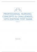 Professional Nursing 10th Edition by Beth Black Test Bank - Your Complete Guide 2023