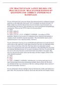 CPC PRACTICE EXAM LATEST 2022-2024 &sol; CPC  PRACTICE EXAM REAL EXAM QUESTIONS 457 QUESTIONS AND CORRECT ANSWERS PLUS  RATIONALES